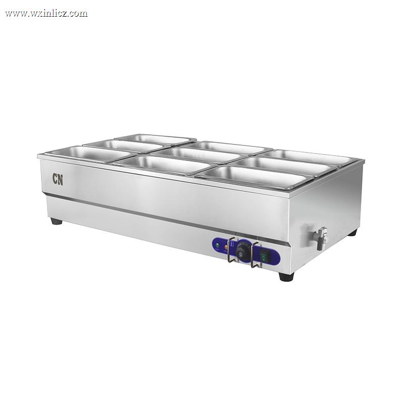 Stainless Steel Commercial Electric Bain Marie Machine With Immersion Heater